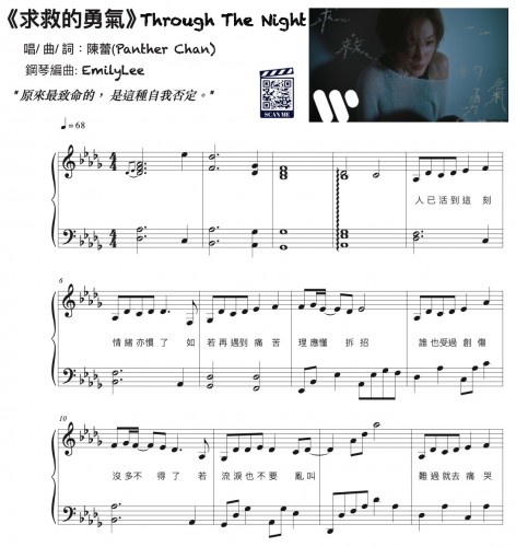 原調
陳蕾 (Panther Chan)的歌曲「求救的勇氣」